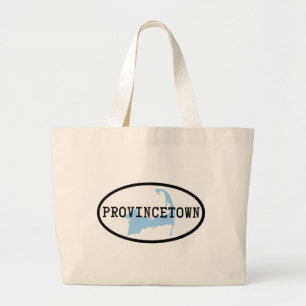 Provincetownのキャンバスのトートバック ラージトートバッグ