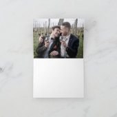 Provincetownのケープコッドの結婚式の写真は感謝していしています サンキューカード (内部)