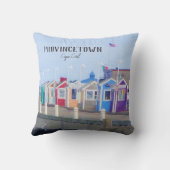 Provincetownのケープコッドの遊歩道の写真撮影 クッション (裏面)