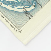 Provincetownのケープコッドマサチューセッツの地図 フリースブランケット (角)