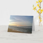 Provincetownの夏の挨拶状 カード (黄色い花)