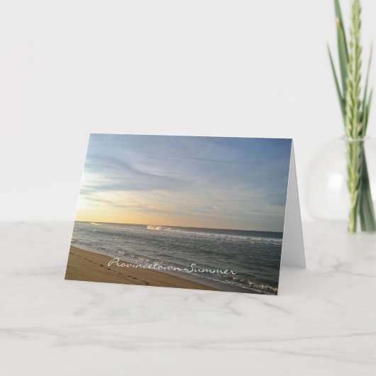 Provincetownの夏の挨拶状 カード (正面)