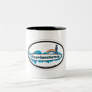 Provincetownの楕円形の設計 ツートーンマグカップ