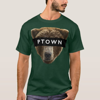 Provincetown Bear PTOWN Censor Bar Tシャツ