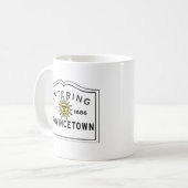 Provincetown MAに入る上昇および輝やき コーヒーマグカップ (正面左)