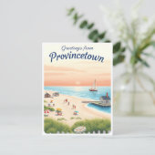 Provincetown, Massachusetts – Cape Cod Beaches ポストカード (スタンド正面)