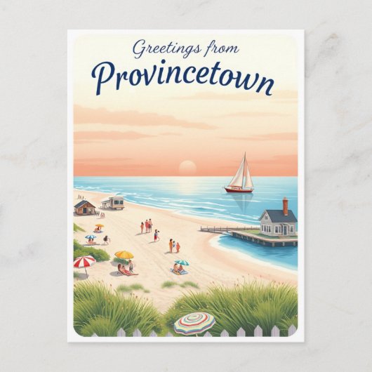 Provincetown, Massachusetts – Cape Cod Beaches ポストカード (正面)