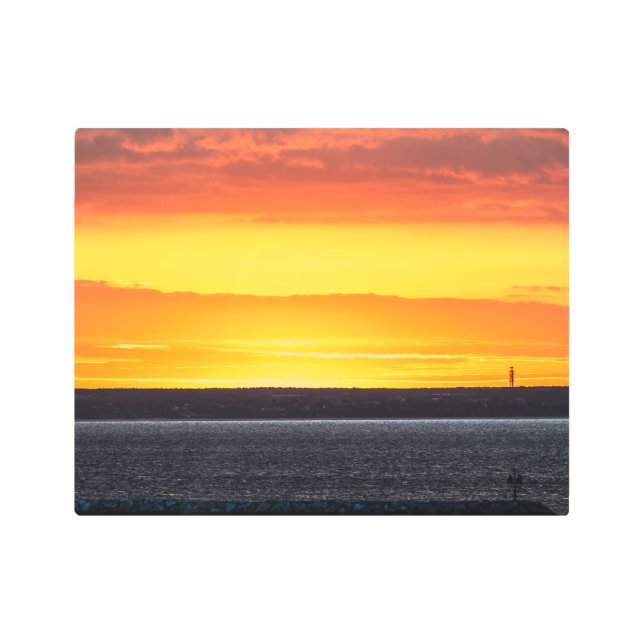 Provincetown sunrise メタルプリント (正面)