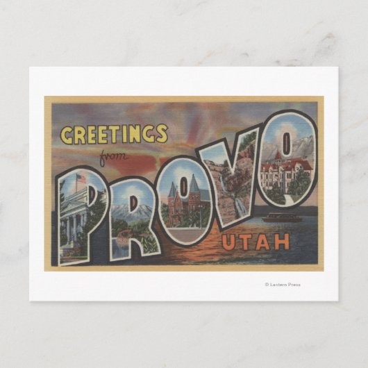 Provo, UtahLarge Letter ScenesProvo, UT 2 ポストカード (正面)
