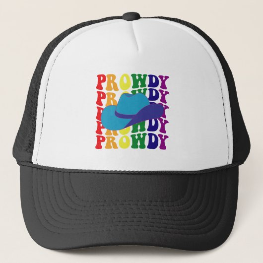 Prowdy Rodeo Howdy カウボーイ カウガール LGBTQ ウエスタン  キャップ (正面)