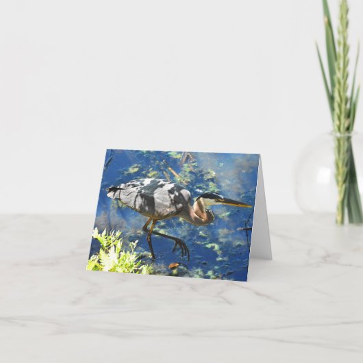 Prowl (素晴らしBlue Heron #3) -メモカ空白のード サンキューカード (正面)