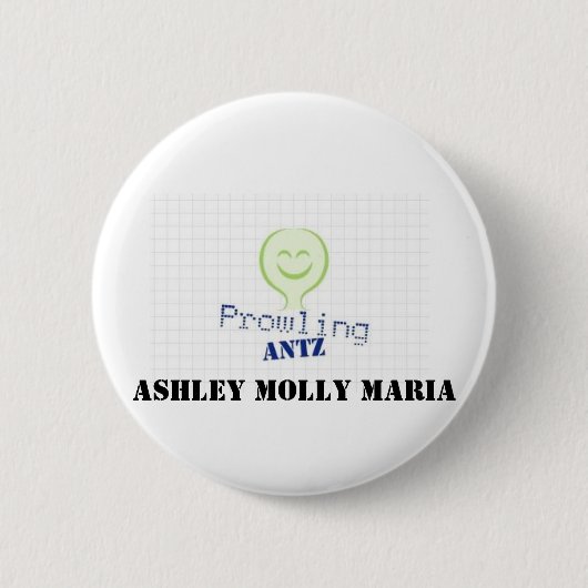ProwlingAntzLogo Ashleyのモーリーマリア 缶バッジ (正面)