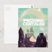 Proxima Centauriサイエンスフィクション旅行ポスター ポストカード (正面/裏面)