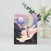 Proxima Centauriスキー旅行ポスター ポストカード (スタンド正面)