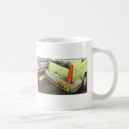 Prozac BumperステッカーおもしろいTeeカード&ギフト コーヒーマグカップ (右)