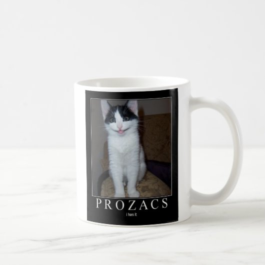 Prozacs - Iそれを持っています-猫 コーヒーマグカップ (右)