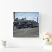 PRRの電気クラスGG1 #4859_Trains スクエア壁時計 (ホーム)