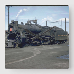 PRRの電気クラスGG1 #4859_Trains スクエア壁時計