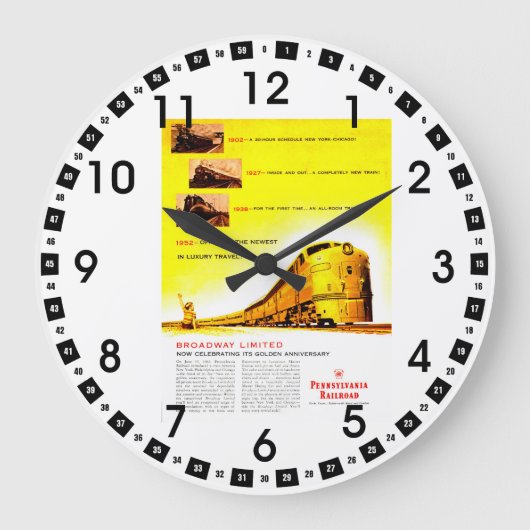 PRRブロードウェイ50周年 ラージ壁時計 (正面)