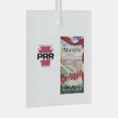 PRR経由でフィラデルフィアを訪れる ガラスオーナメント (正面右)