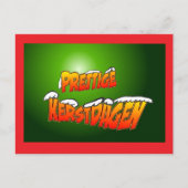 Prttige Kerstdagenの手紙はSneuw Briukaartに会った ポストカード (正面)