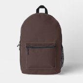 Prune Color Backpack プリントバックパック (正面)