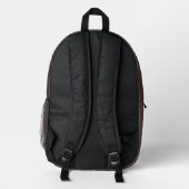 Prune Color Backpack プリントバックパック (裏面)