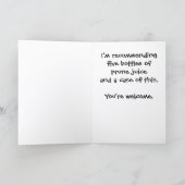 Prune Juice & TP Get Well Card TPC-1 カード (内部)