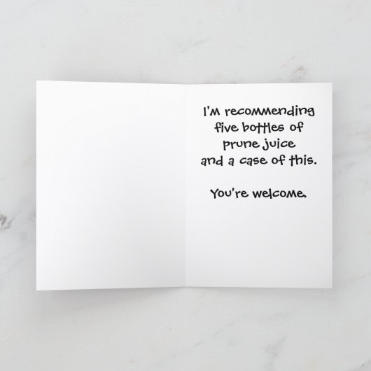 Prune Juice & TP Get Well Card TPC-1 カード (内部)