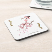 Prunus Serrulata T dessous de verre コースター (左側)