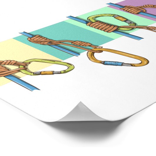 PRUSIK Thirdhand、Manchard、Klemheist、Bachmann ポスター (角)