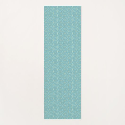 Prussian Cube Pattern Yoga Mat ヨガマット (正面)