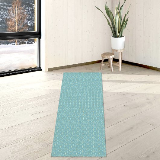 Prussian Cube Pattern Yoga Mat ヨガマット