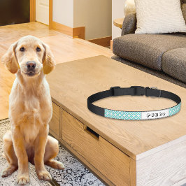 Prussian Tiles Pattern Dog Collar ペット首輪