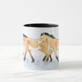 Przewalskiの馬のマグを走ること マグカップ (中央)