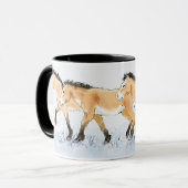 Przewalskiの馬のマグを走ること マグカップ (正面左)