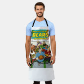 PSクックブックベアーズエプロン エプロン (着用した状態)