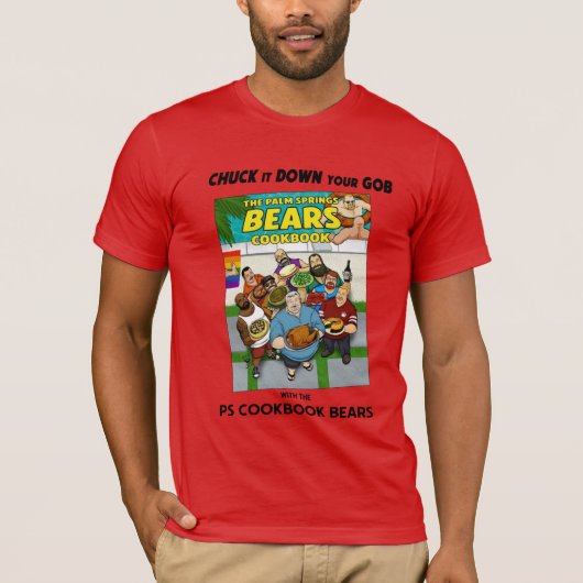 PSクックブックBears T-Shirt with文字 Tシャツ (正面)