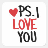 PS愛してる スクエアシール (正面)