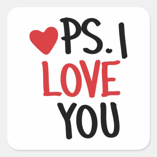 PS愛してる スクエアシール (正面)