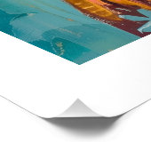 PS自然デザインカラフル、BoHo Roosterポスター ポスター (コーナー)