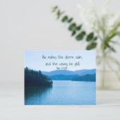 Ps107:29彼は嵐を静める ポストカード (スタンド正面)