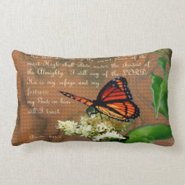 Ps91蝶装飾用クッションのLumbar 13" x 21 " ランバークッション