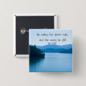 Ps 107:29彼は嵐を静める 缶バッジ (正面&裏面)