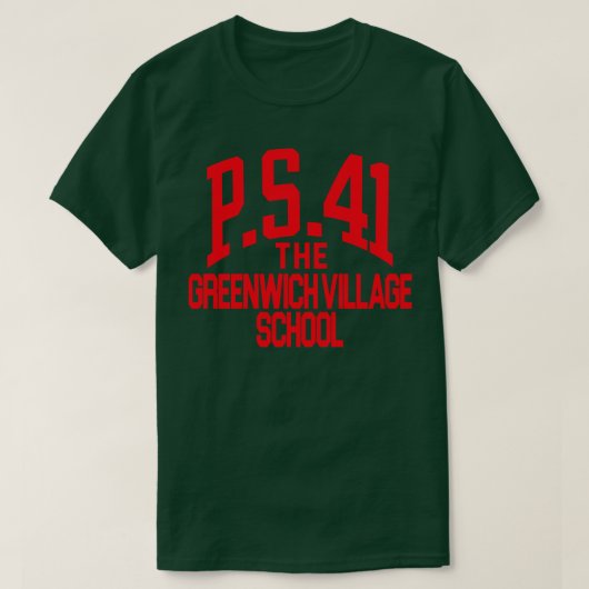 PS 41グリニッジビレッジスクール Tシャツ (デザイン正面)