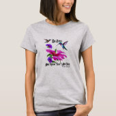 Ps 46:10 Be Still and Know Hummingbird Tシャツ (正面)