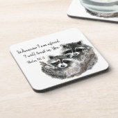 Ps 56:3私が恐れたとき、私はあなたを信頼する引用文 コースター (左側)