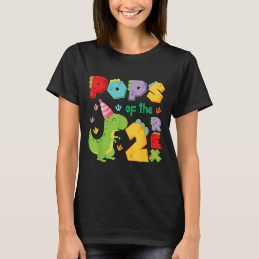 Ps Of The Two Rex 2nd Birthday Boy Dinosaur T-rex Tシャツ (正面)