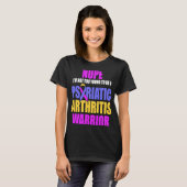 PSA乾癬関節炎あまりにも若い戦士アワレ Tシャツ (正面フル)