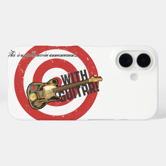 PSA...ギターで！ Case-Mate iPhoneケース (裏面 (横))